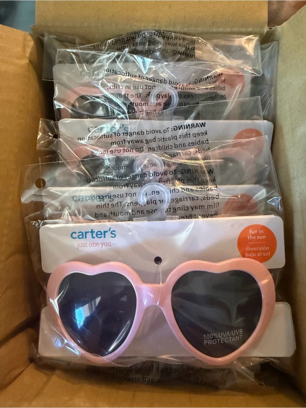 Carter's Pink Heart Sunglasses for Kids